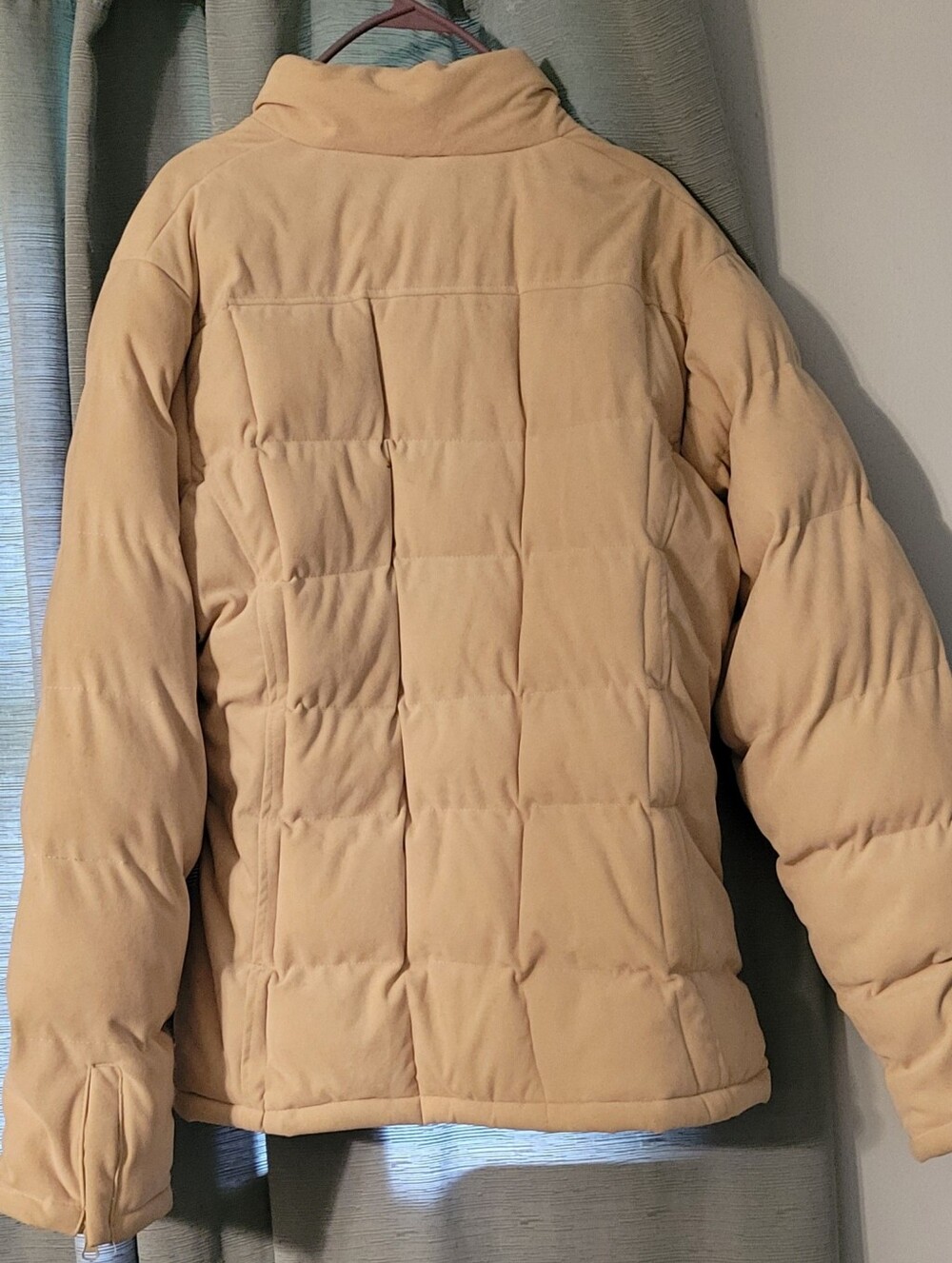 Women Puffer Jacket in Beige - Insulated Winter Coat